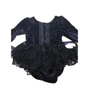 Numi Black Velvet & Lace Dress